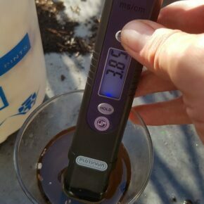 EC levels dropping thanks to flushing