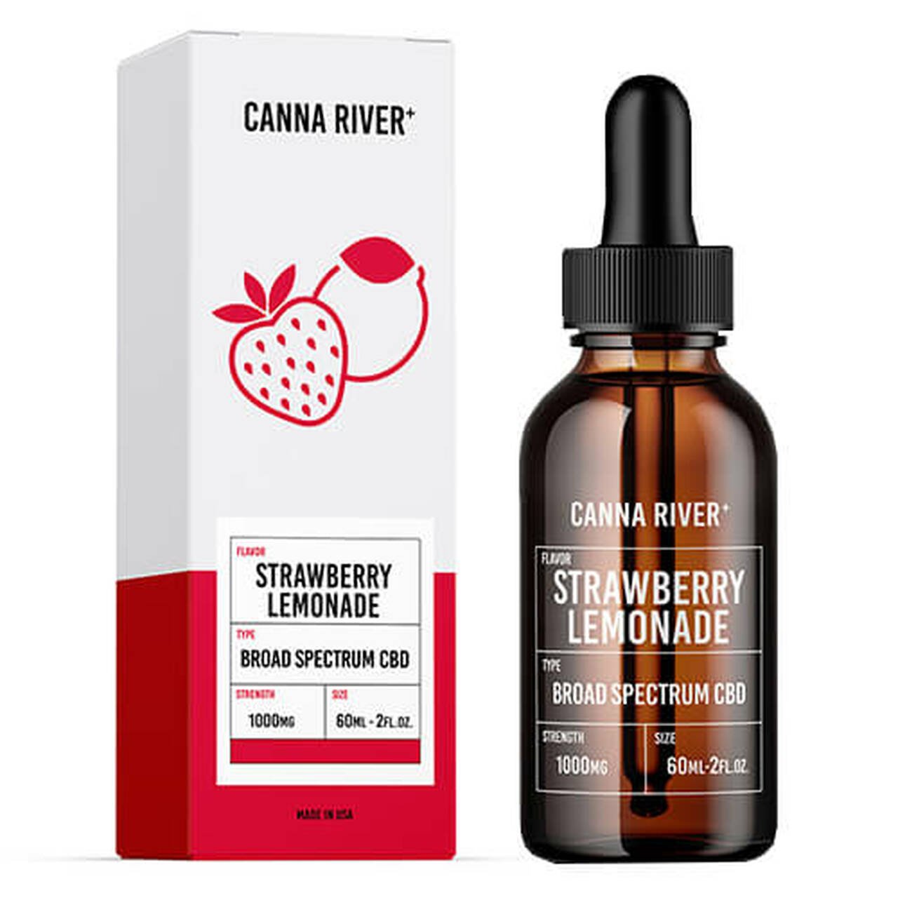 thumbnail Broad Spectrum Strawberry CBD ade Tincture by Canna River