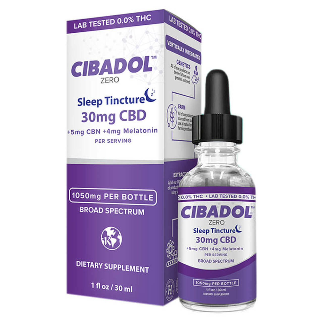 thumbnail ZERO CBD Sleep CBN + Melatonin Tincture by Cibadol