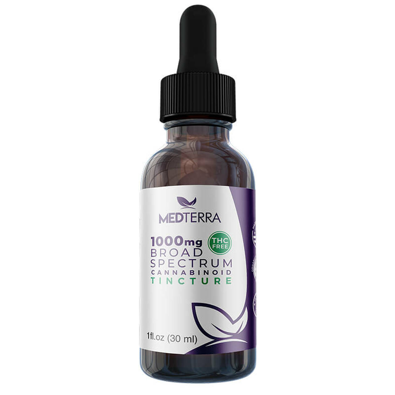 thumbnail Broad Spectrum Unflavored CBD Tincture by Medterra