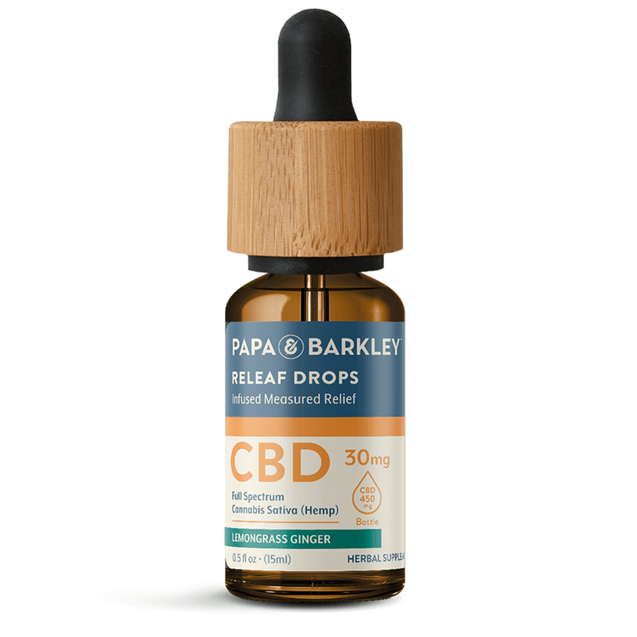 thumbnail Ginger CBD Releaf Drops grass Tincture by Papa & Barkley