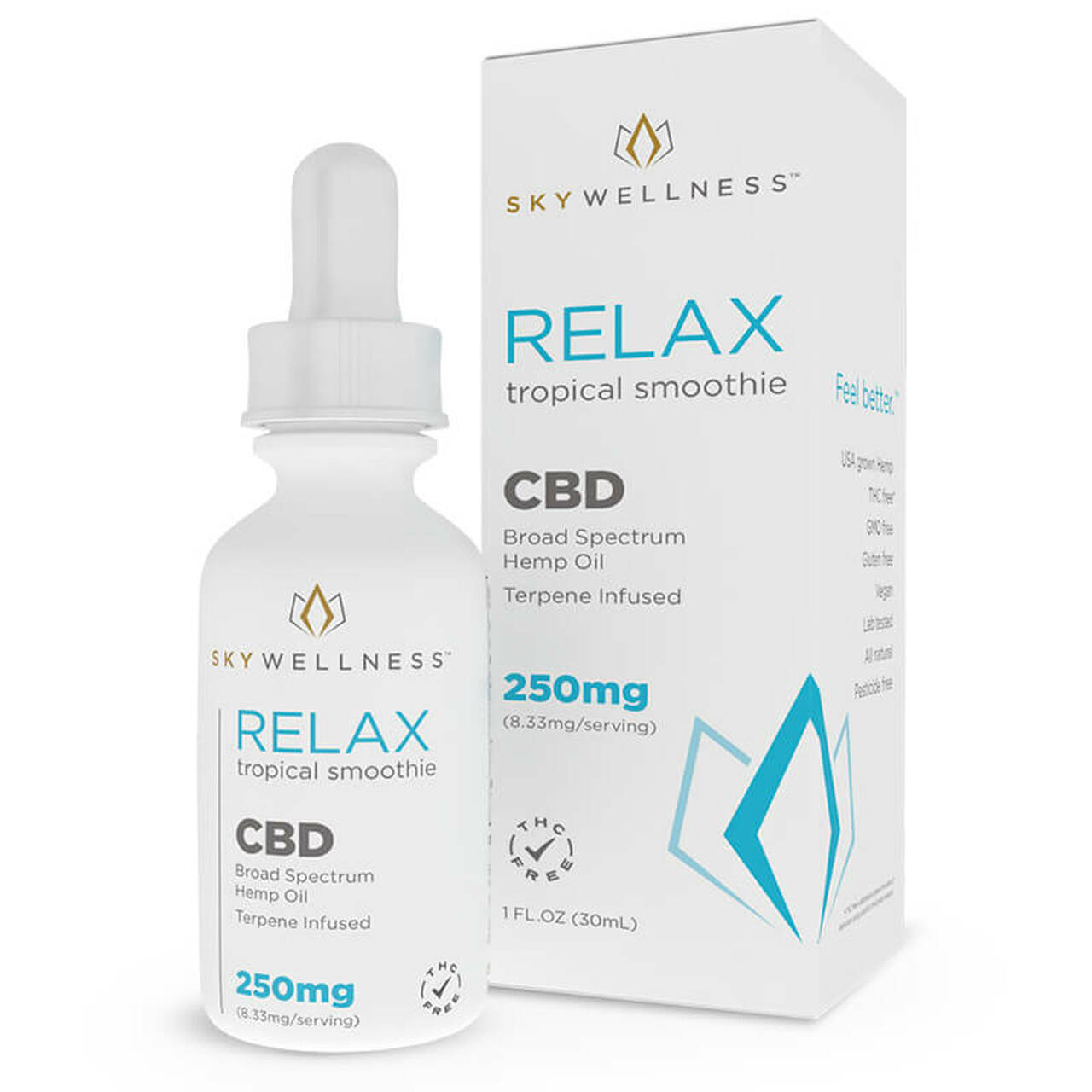 thumbnail CBD Relax Tropical Smoothie Tincture by Sky Wellness