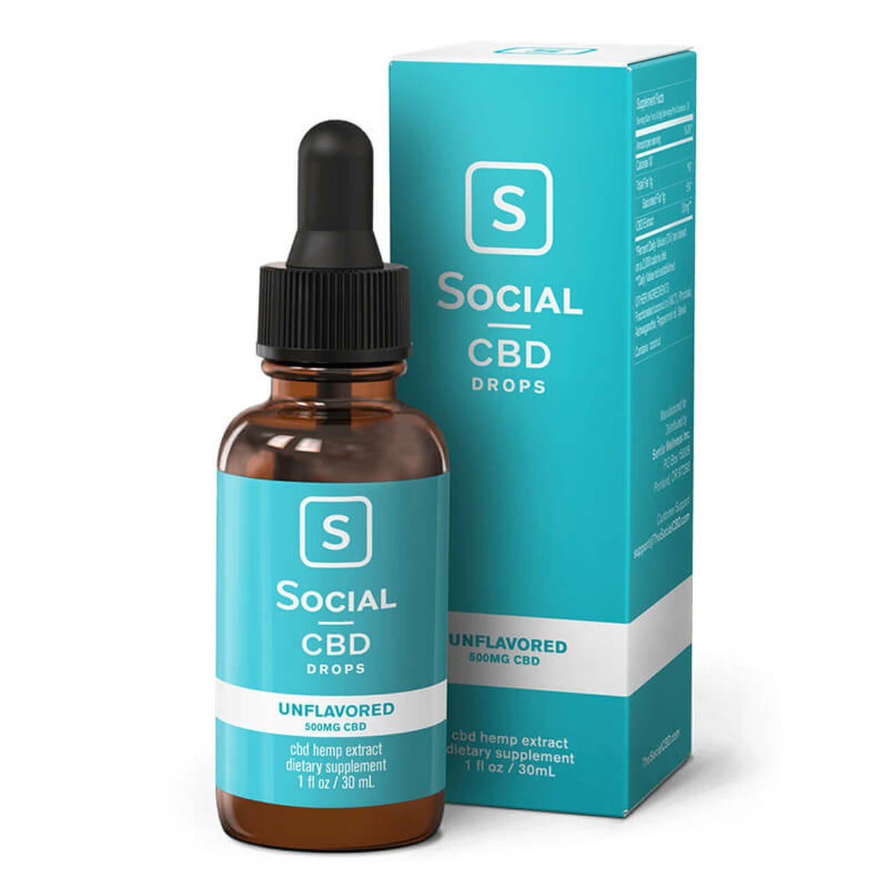 thumbnail Unflavored CBD Drops Tincture by Social